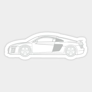 R8 V10 Sticker